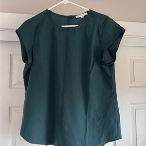 Chic Dark Green Women's Blouse